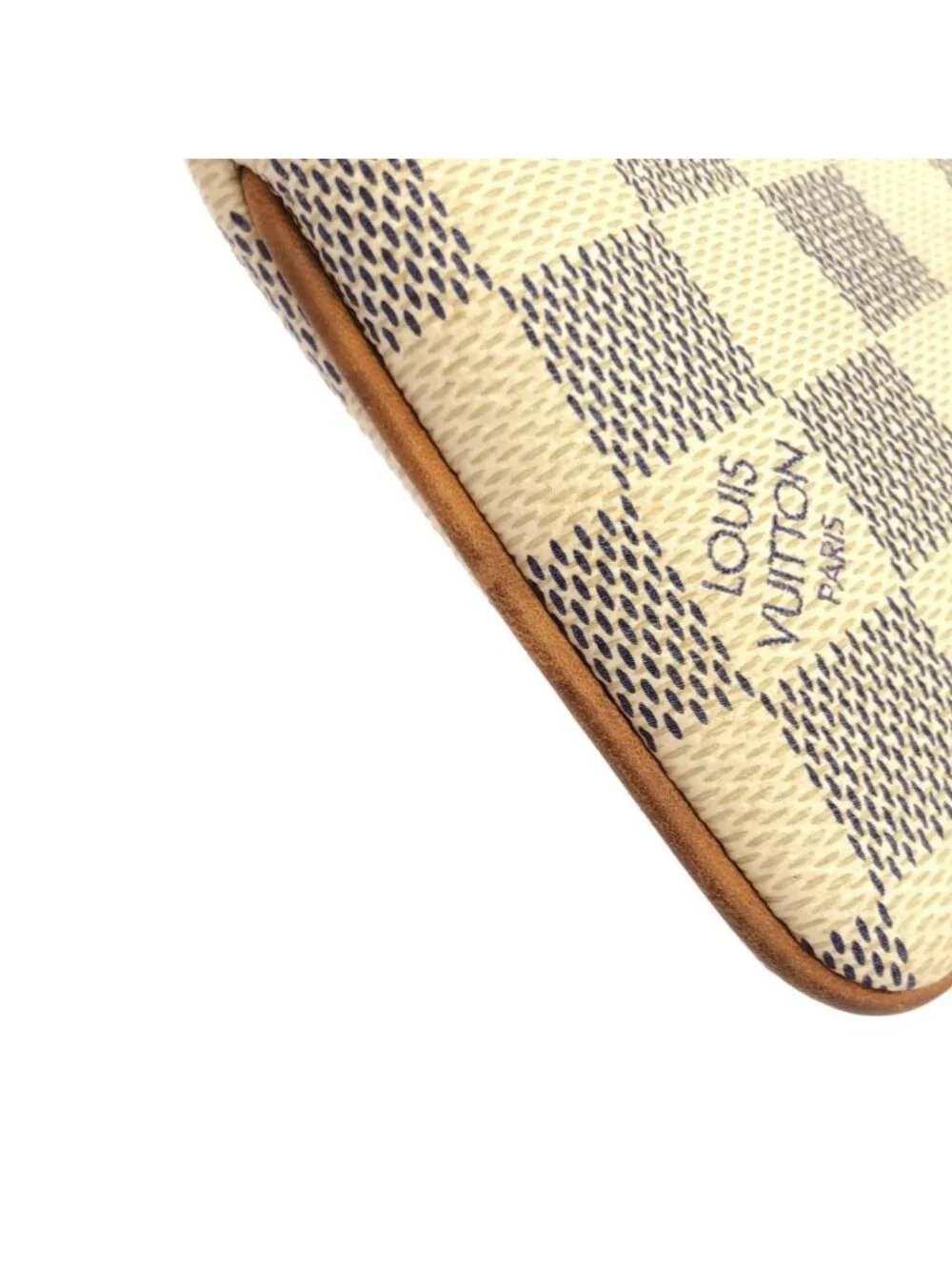 Louis Vuitton Damier Azur Pochette Mirror MM Pouch